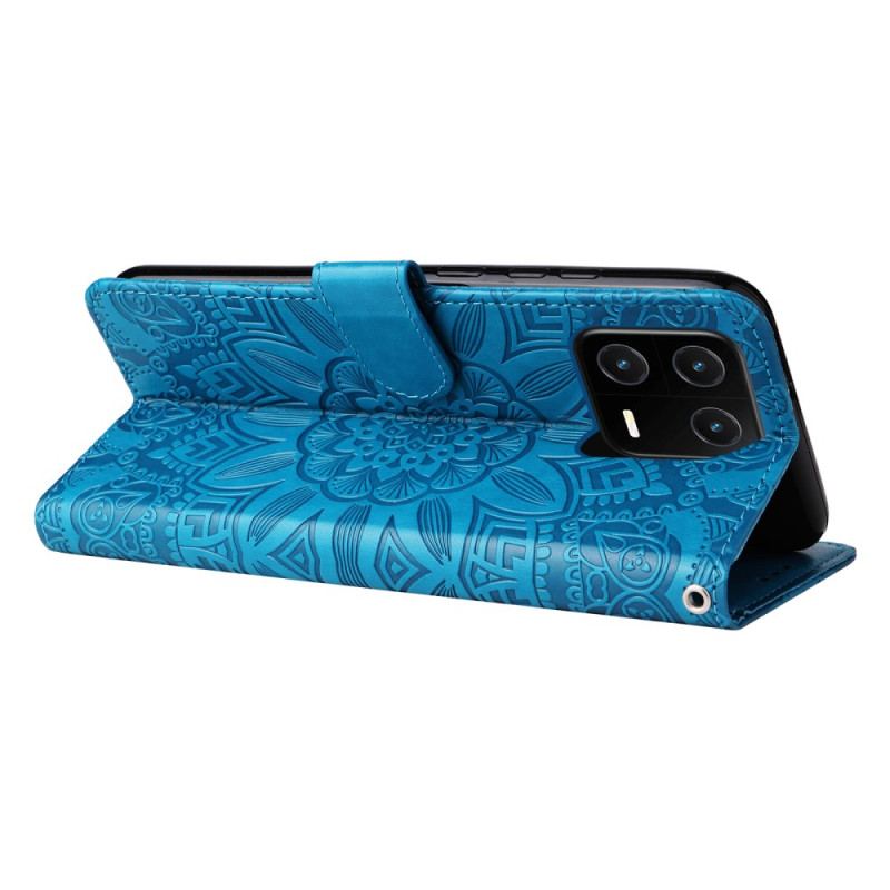 Flip Cover Xiaomi 13 Pro Mandala Sun Med Snor