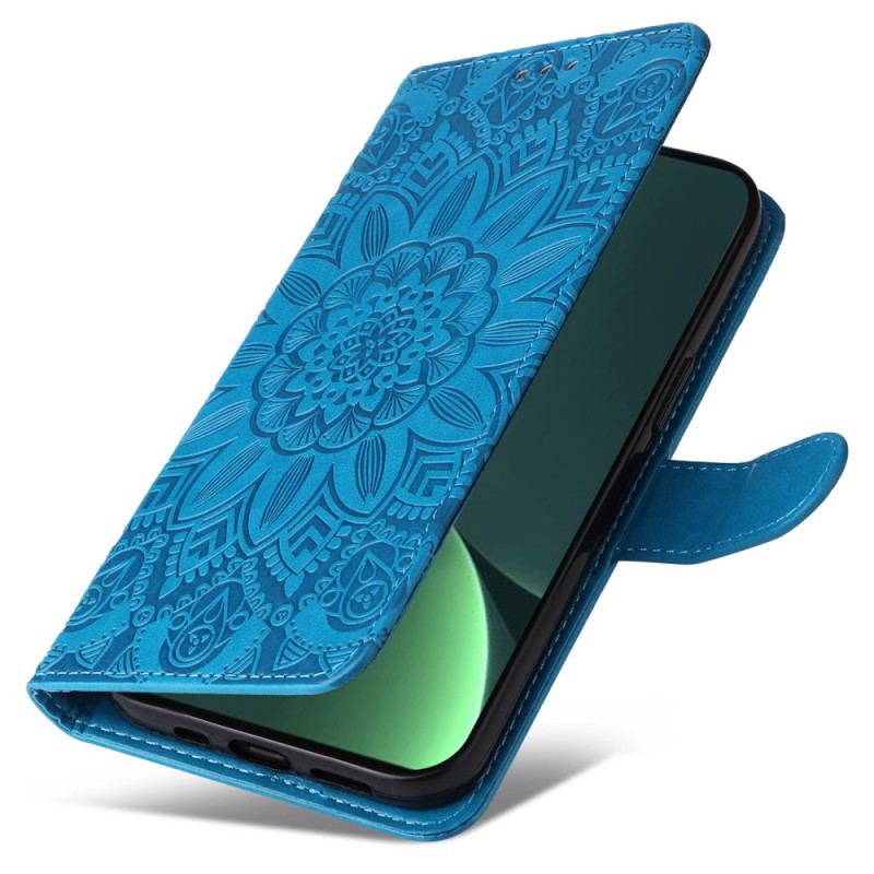 Flip Cover Xiaomi 13 Pro Mandala Sun Med Snor