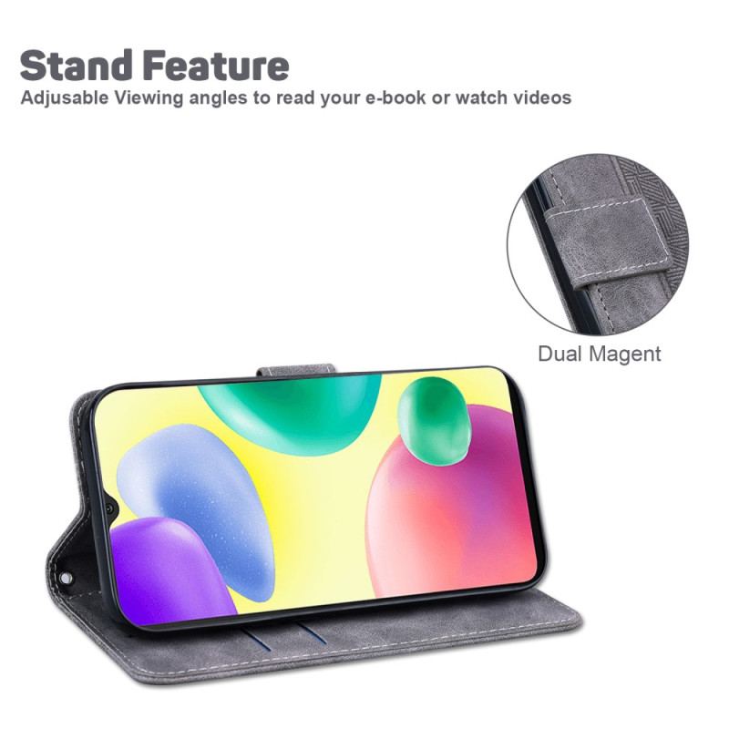 Flip Cover Xiaomi 13 Pro Med Snor Strappy Mønster