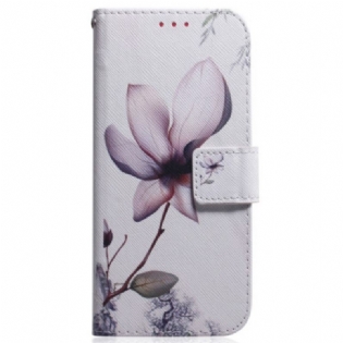 Flip Cover Xiaomi 13 Pro Med Snor Strappy Rose Flower