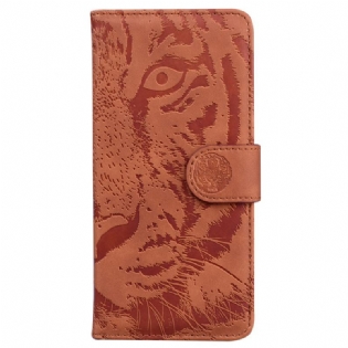 Flip Cover Xiaomi 13 Pro Med Snor Strappy Tiger Print