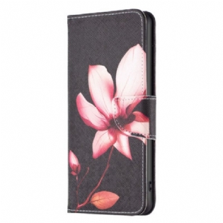 Læder Cover Xiaomi 13 Pro Lyserød Blomst