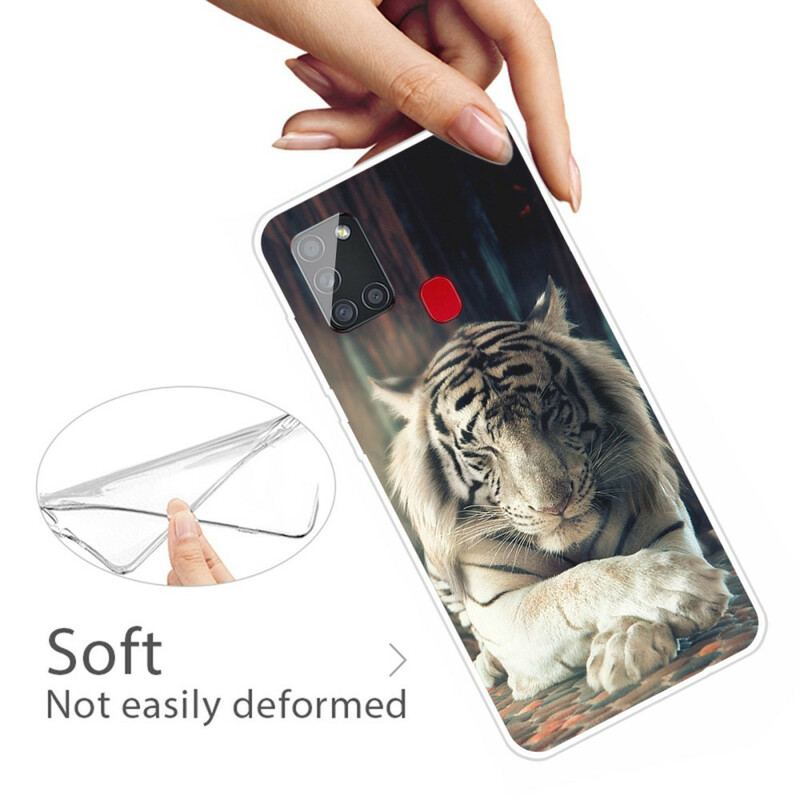 Cover Samsung Galaxy A21s Fleksibel Tiger