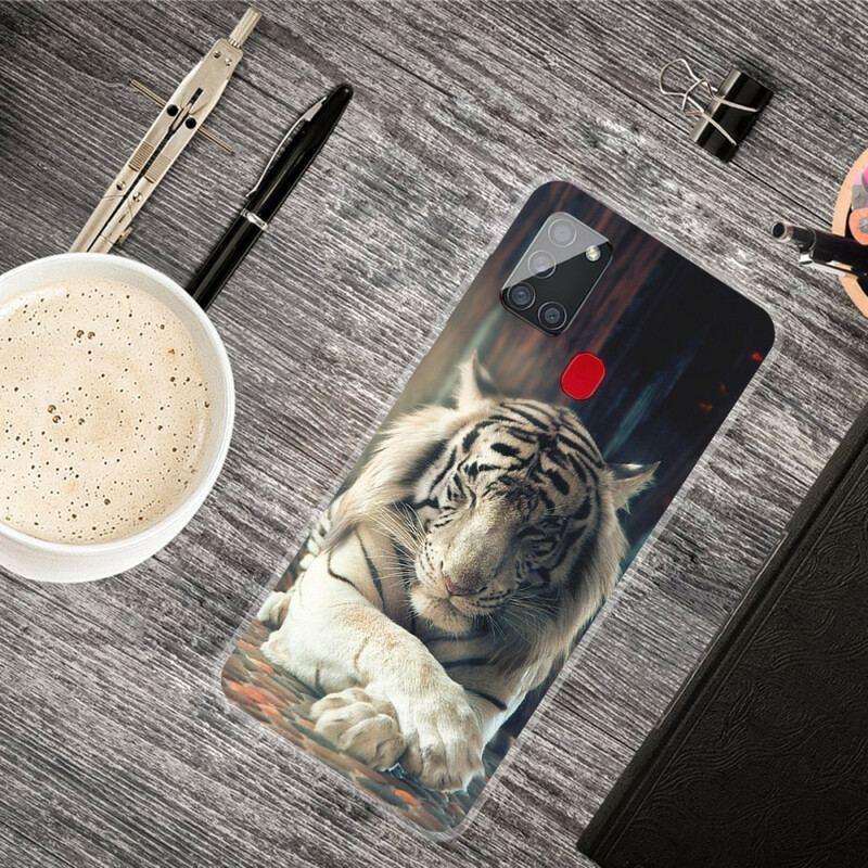 Cover Samsung Galaxy A21s Fleksibel Tiger