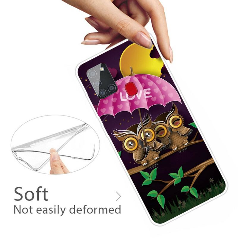 Cover Samsung Galaxy A21s Fleksible Kærlighedsugler