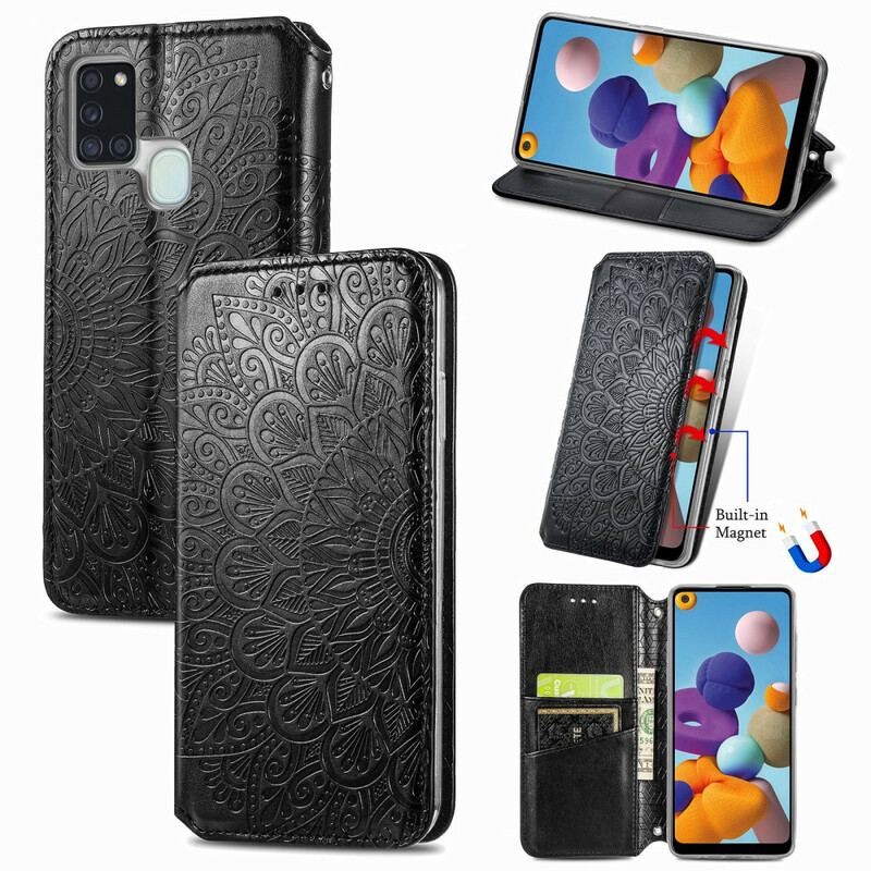 Cover Samsung Galaxy A21s Flip Cover Mandala