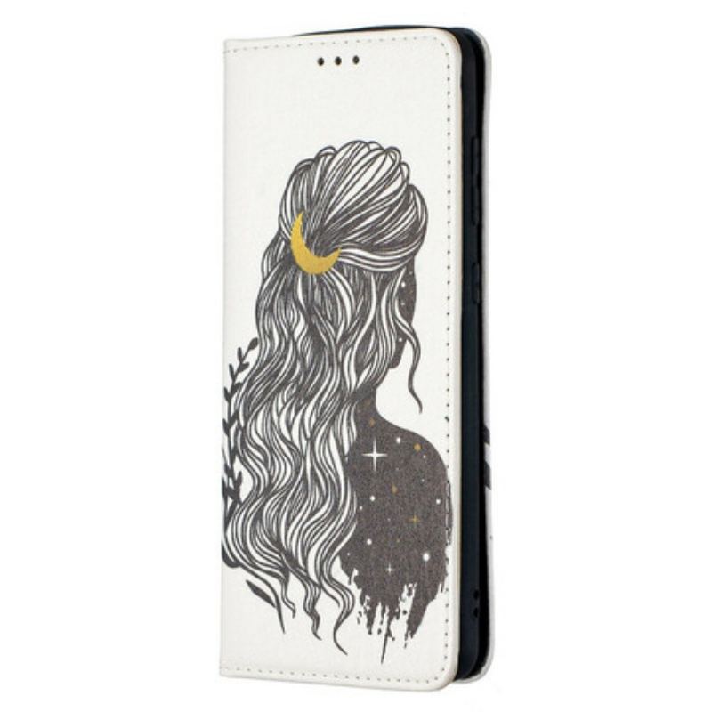 Cover Samsung Galaxy A21s Flip Cover Smuk Hår