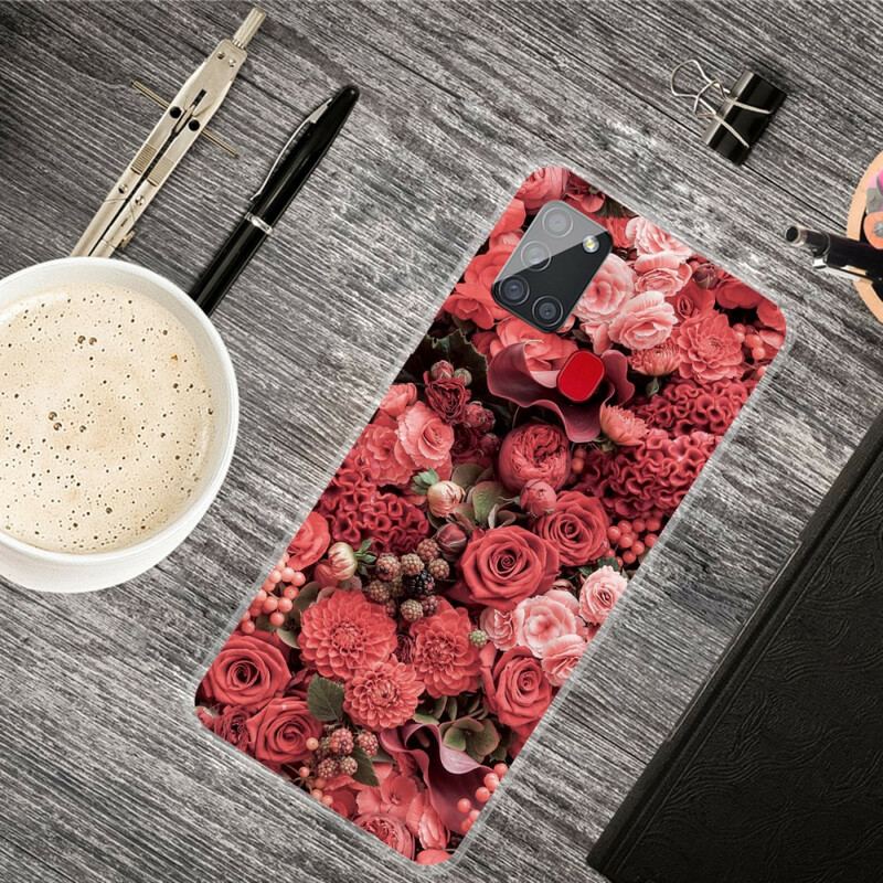 Cover Samsung Galaxy A21s Intense Blomster