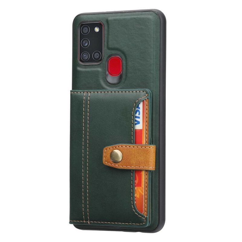 Cover Samsung Galaxy A21s Kortholder Støttestrop