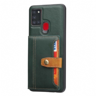 Cover Samsung Galaxy A21s Kortholder Støttestrop