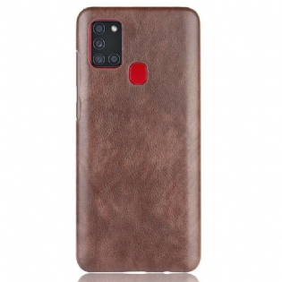 Cover Samsung Galaxy A21s Litchi Performance Lædereffekt