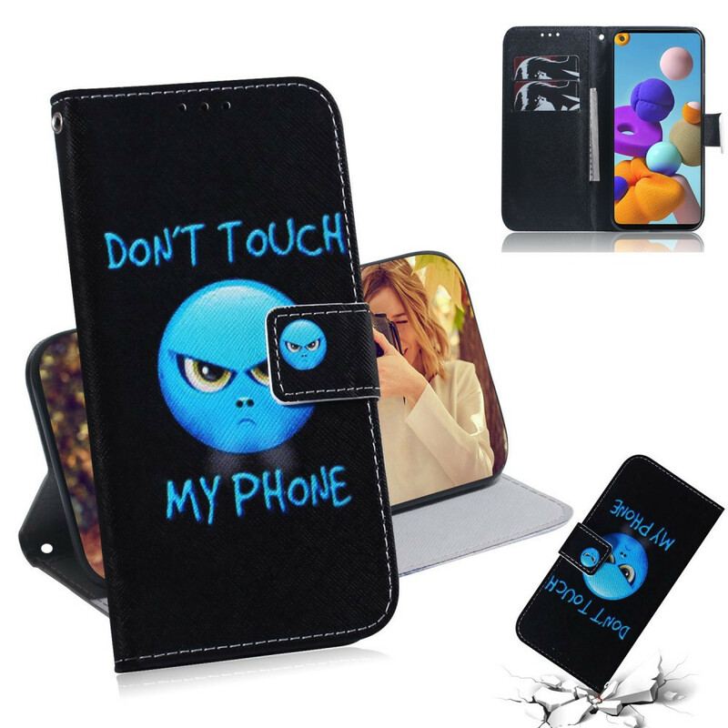 Flip Cover Samsung Galaxy A21s Emoji Telefon