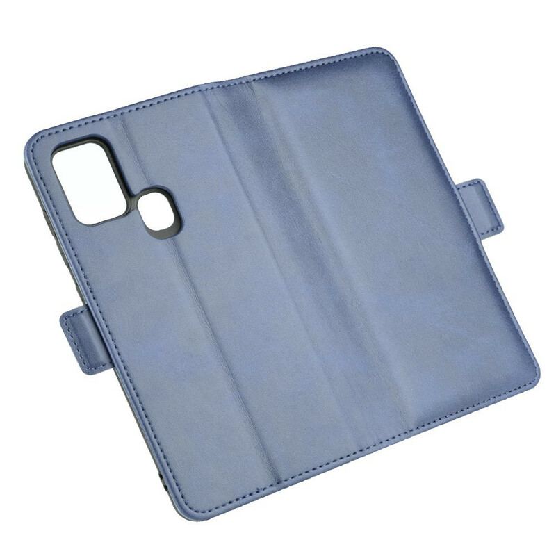 Flip Cover Samsung Galaxy A21s Læder Cover Dobbelt Klap