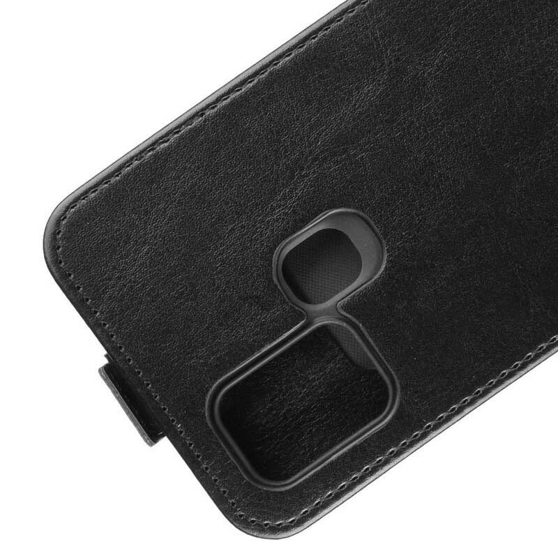 Flip Cover Samsung Galaxy A21s Læder Cover Foldende Lædereffekt