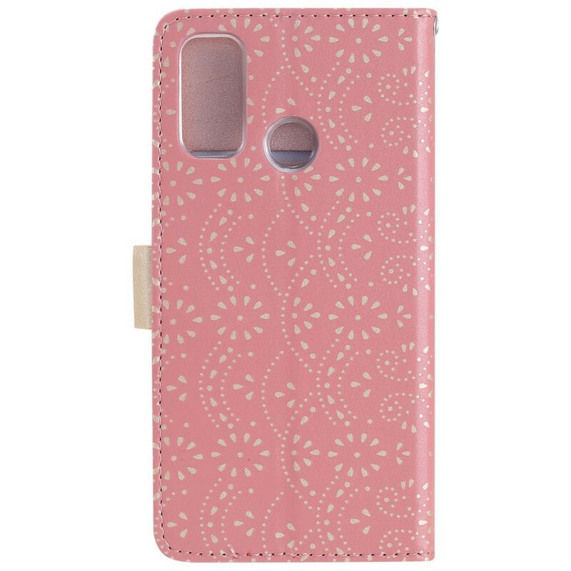 Flip Cover Samsung Galaxy A21s Med Snor Blonderrem Møntpung