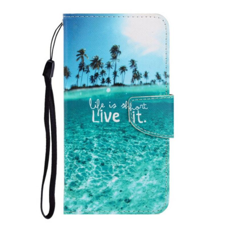 Flip Cover Samsung Galaxy A21s Med Snor Live It At Lanyard