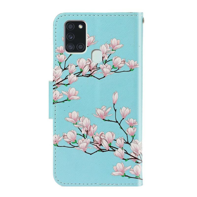 Flip Cover Samsung Galaxy A21s Med Snor Strappy Busk