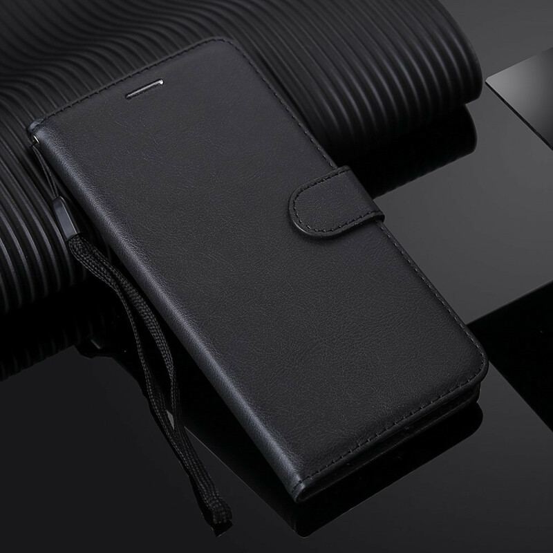 Flip Cover Samsung Galaxy A21s Med Snor Strappy Lædereffekt