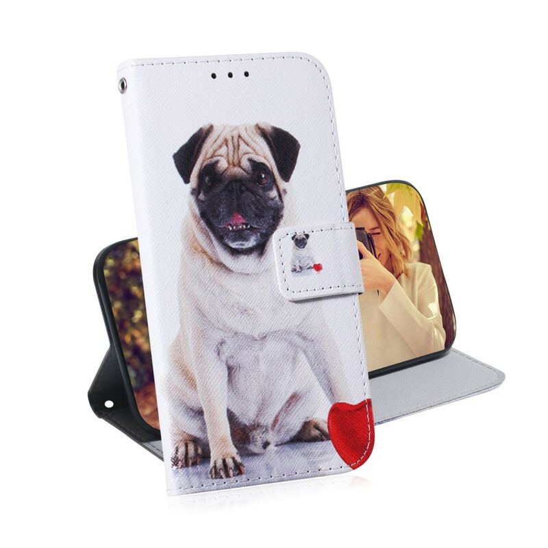 Flip Cover Samsung Galaxy A21s Mops Hund