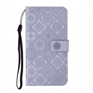 Flip Cover Samsung Galaxy A21s Tapestry Mønster