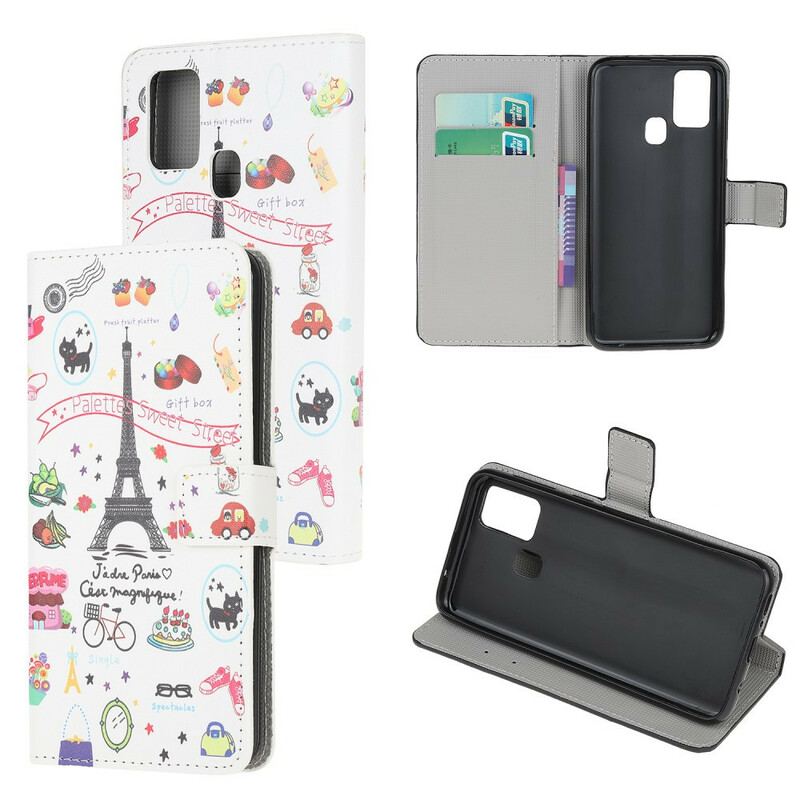 Læder Cover Samsung Galaxy A21s Jeg Elsker Paris