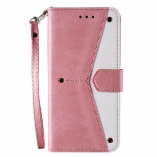 Læder Cover Samsung Galaxy A21s Skin-touch-sømme