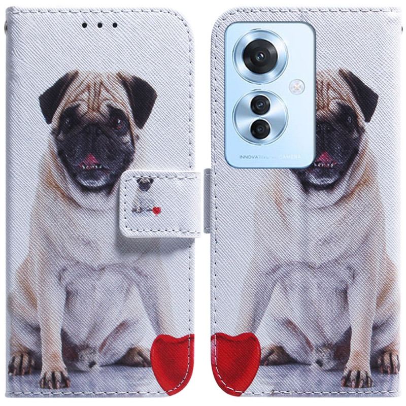 Flip Cover Oppo Reno 11f 5g Mops Hund