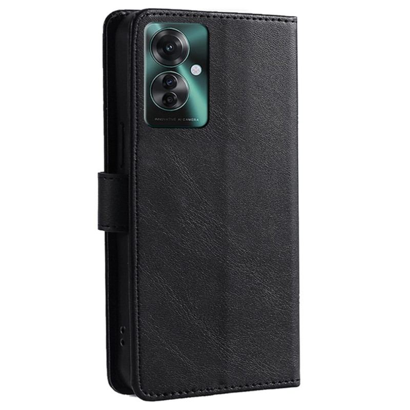 Læder Cover Oppo Reno 11f 5g Telefon Etui Retro