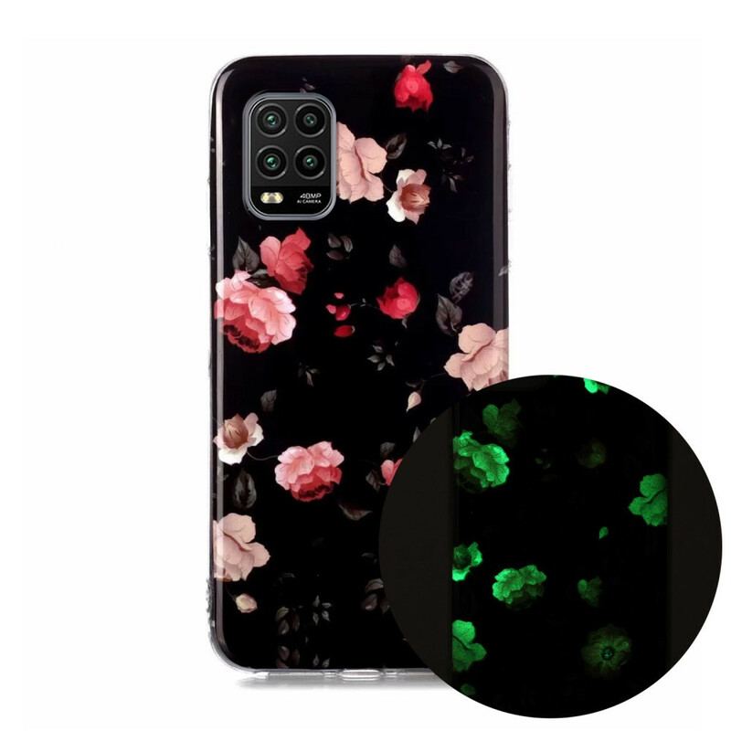 Cover Xiaomi Mi 10 Lite Fluorescerende Blomster