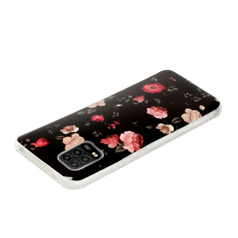 Cover Xiaomi Mi 10 Lite Fluorescerende Blomster