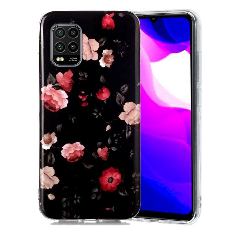 Cover Xiaomi Mi 10 Lite Fluorescerende Blomster