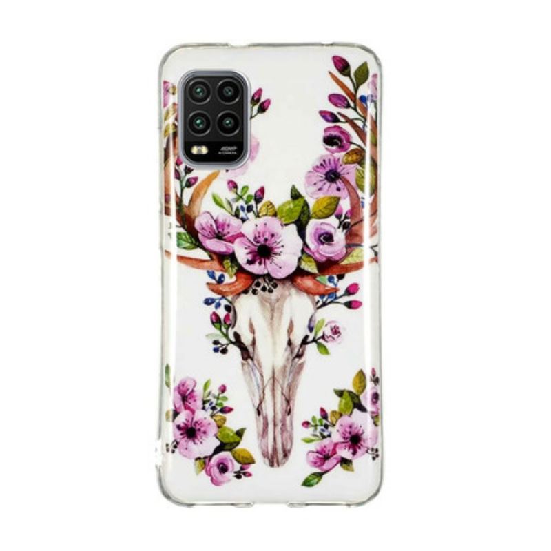 Cover Xiaomi Mi 10 Lite Fluorescerende Blomsterelg