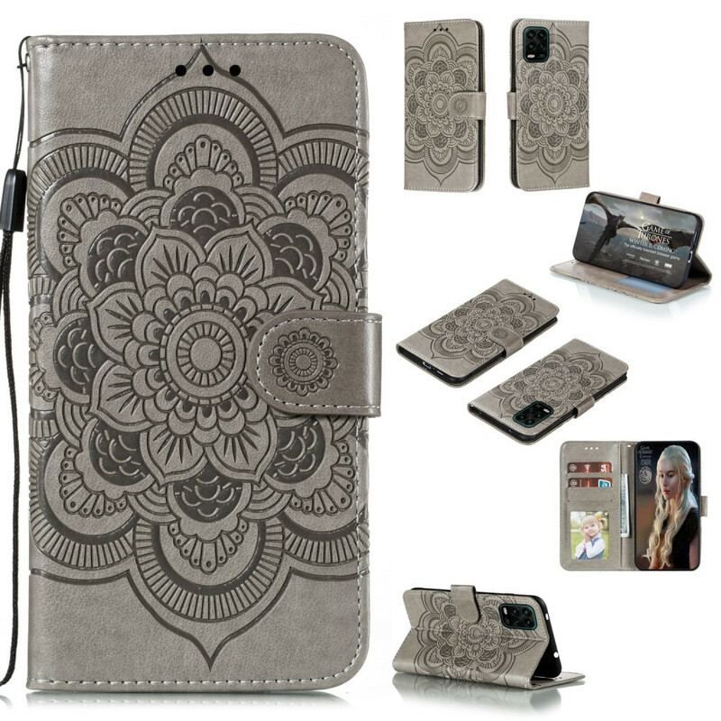 Læder Cover Xiaomi Mi 10 Lite Fuld Mandala