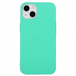 Cover iPhone 14 Plus Enkelt Mat Silikone