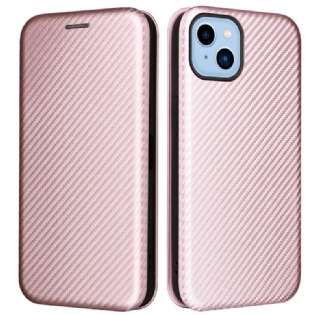 Cover iPhone 14 Plus Flip Cover Kulfiber