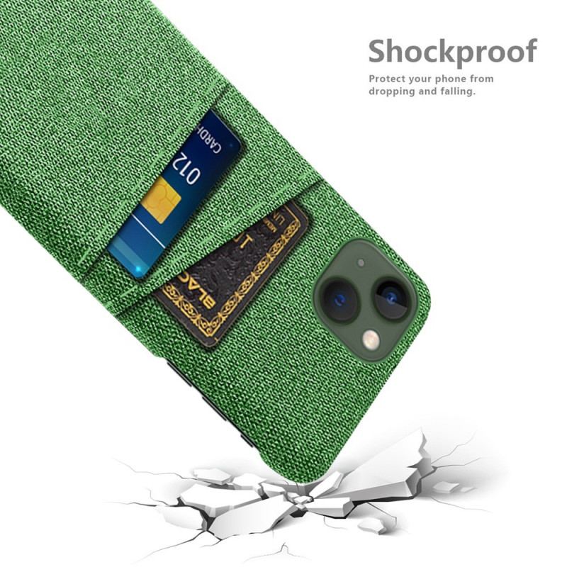 Cover iPhone 14 Plus Kortholder I Stof