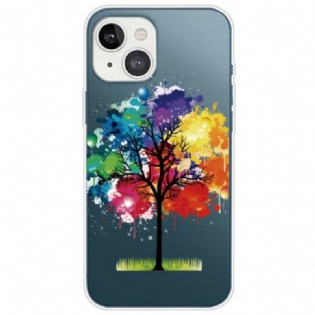 Cover iPhone 14 Plus Sømløst Akvareltræ
