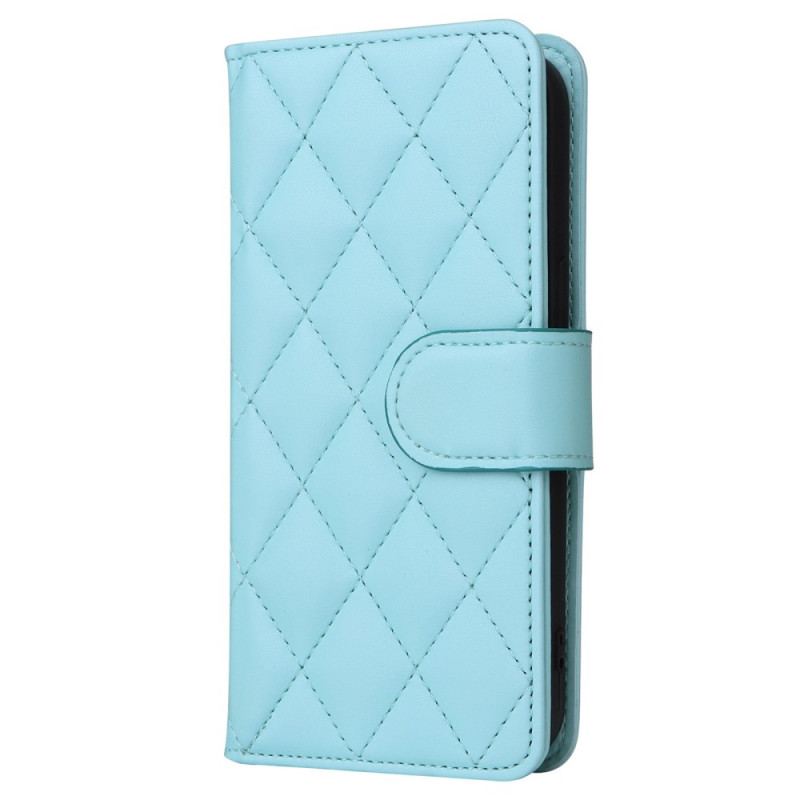 Flip Cover iPhone 14 Plus Klassisk Quiltet