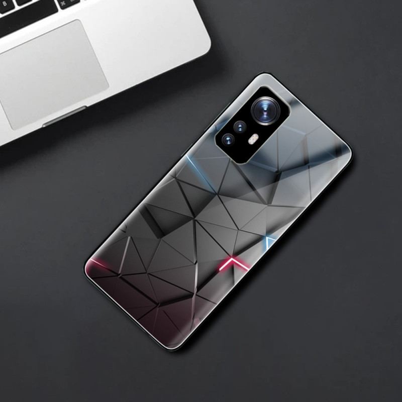 Cover Xiaomi 12 / 12X Hærdet Glas Geometri