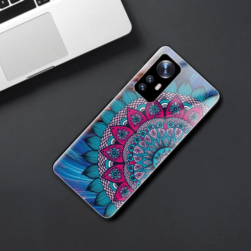 Cover Xiaomi 12 / 12X Mandala Hærdet Glas