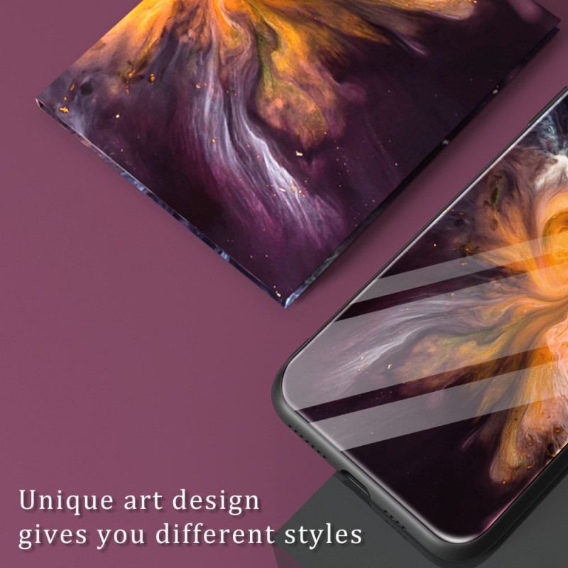 Cover Xiaomi 12 / 12X Marmorfarver Hærdet Glas