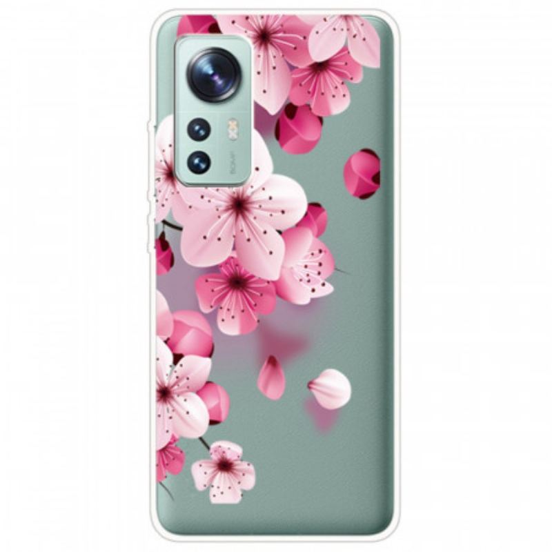 Cover Xiaomi 12 / 12X Små Lyserøde Blomster