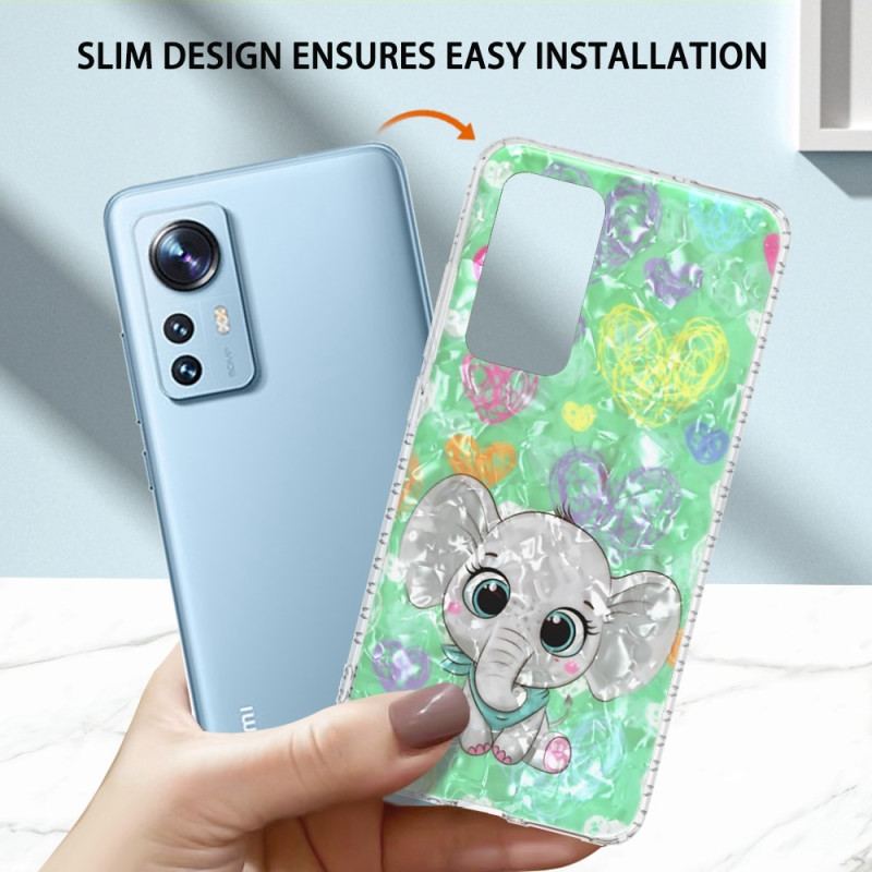 Cover Xiaomi 12 / 12X Stilfuld Elefant