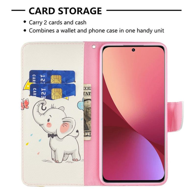 Flip Cover Xiaomi 12 / 12X Baby Elefant