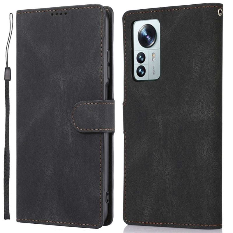 Flip Cover Xiaomi 12 / 12X Klassisk Retro