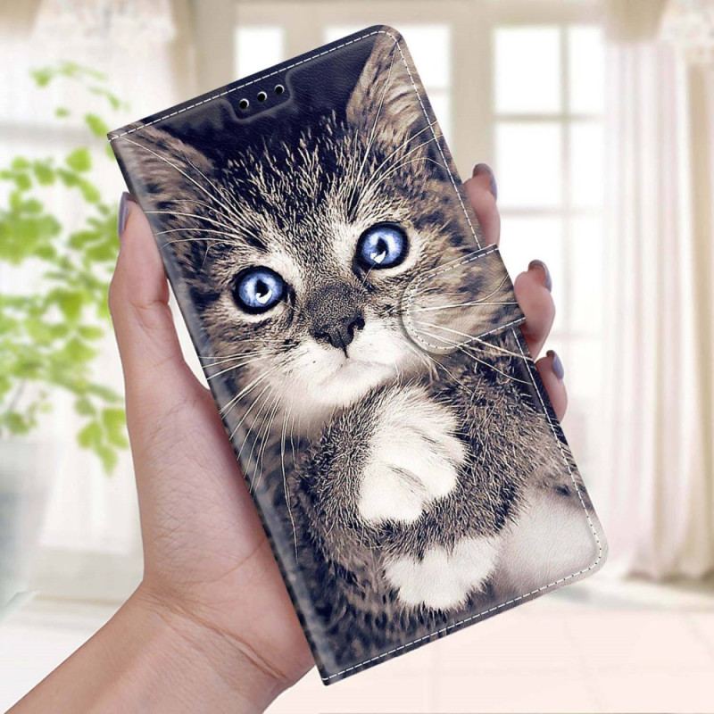 Flip Cover Xiaomi 12 / 12X Med Snor Katte Katte Thong Katte