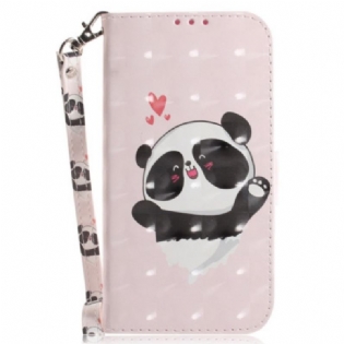 Flip Cover Xiaomi 12 / 12X Med Snor Panda Love Med Snor