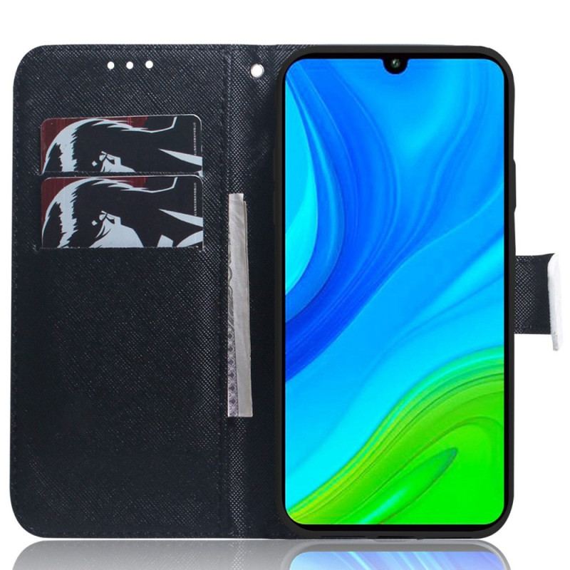 Flip Cover Xiaomi 12 / 12X Med Snor Thong Safari Dyr