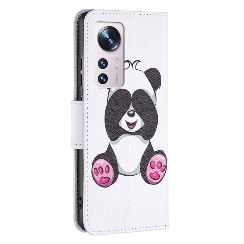 Flip Cover Xiaomi 12 / 12X Panda Sjov