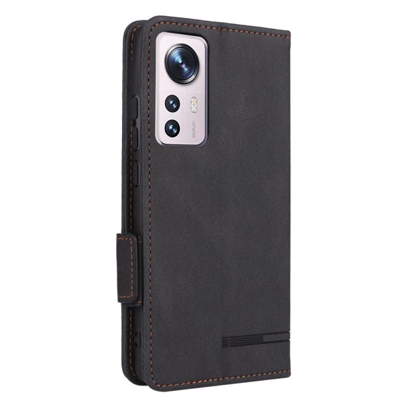 Flip Cover Xiaomi 12 / 12X Retro Stil